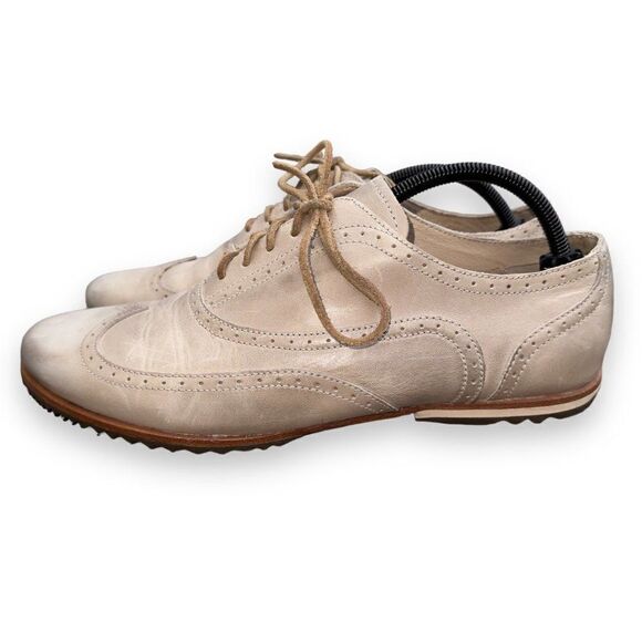 Sorel Madson Brogue Wingtip Oxford Distressed Cream NM1808-160 Men's 11 - Picture 2 of 11